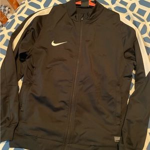 Nike black/white zip up track jacket -SzM